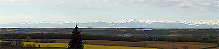 Les Pyrénées vu depuis la Haute Garonne