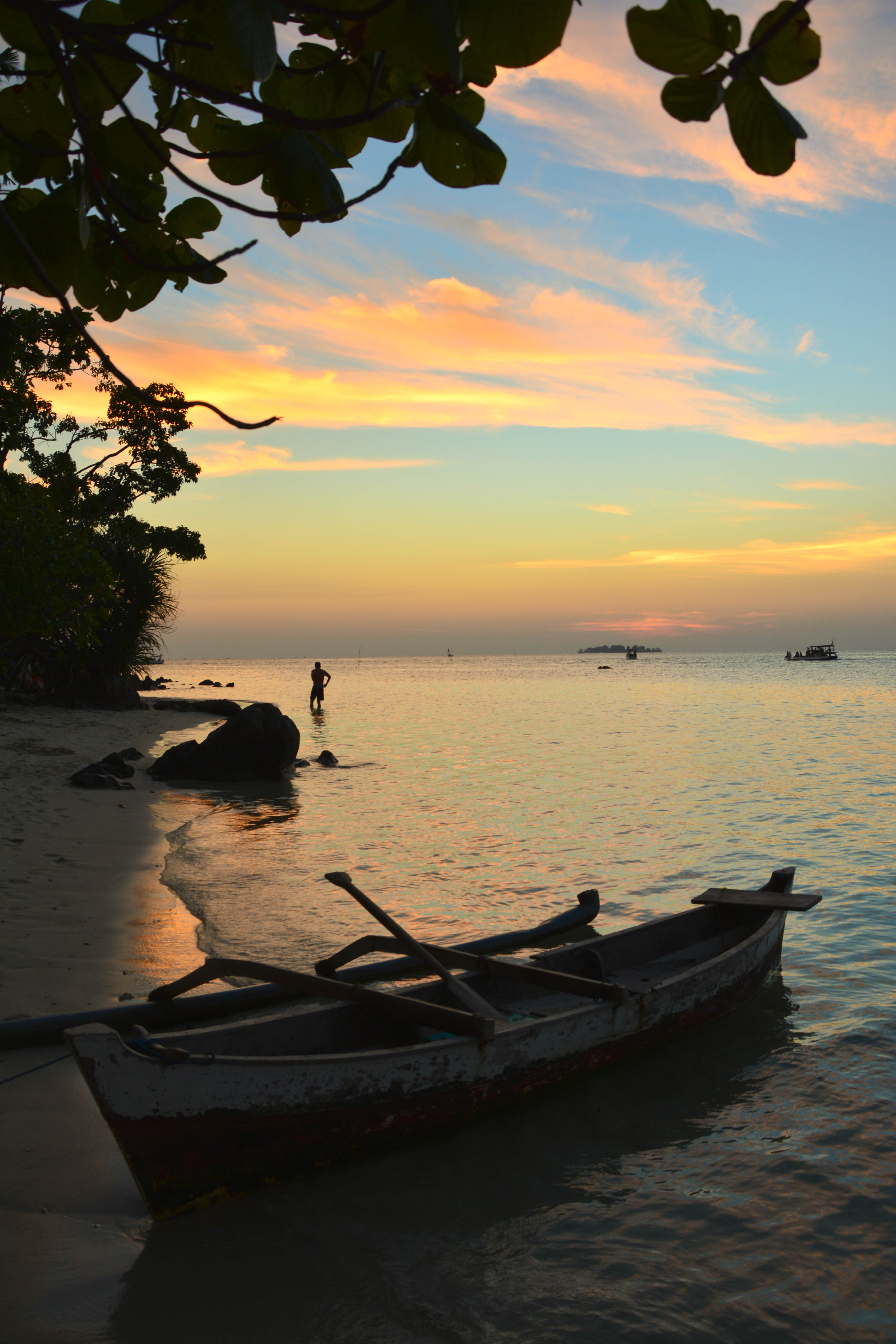 Sunset à Sunset Beach, Karimunjawa Sunset à Sunset Beach, Karimunjawa