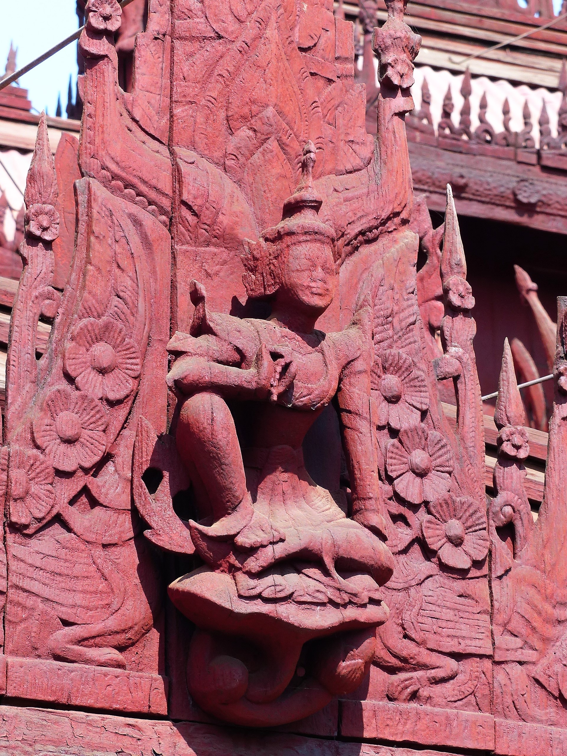 Détail du monastère Shwe In Bin Détail du monastère Shwe In Bin