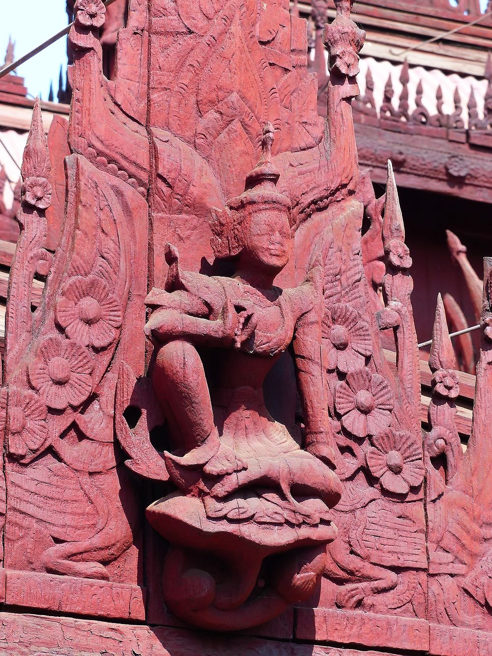 Détail du monastère Shwe In Bin