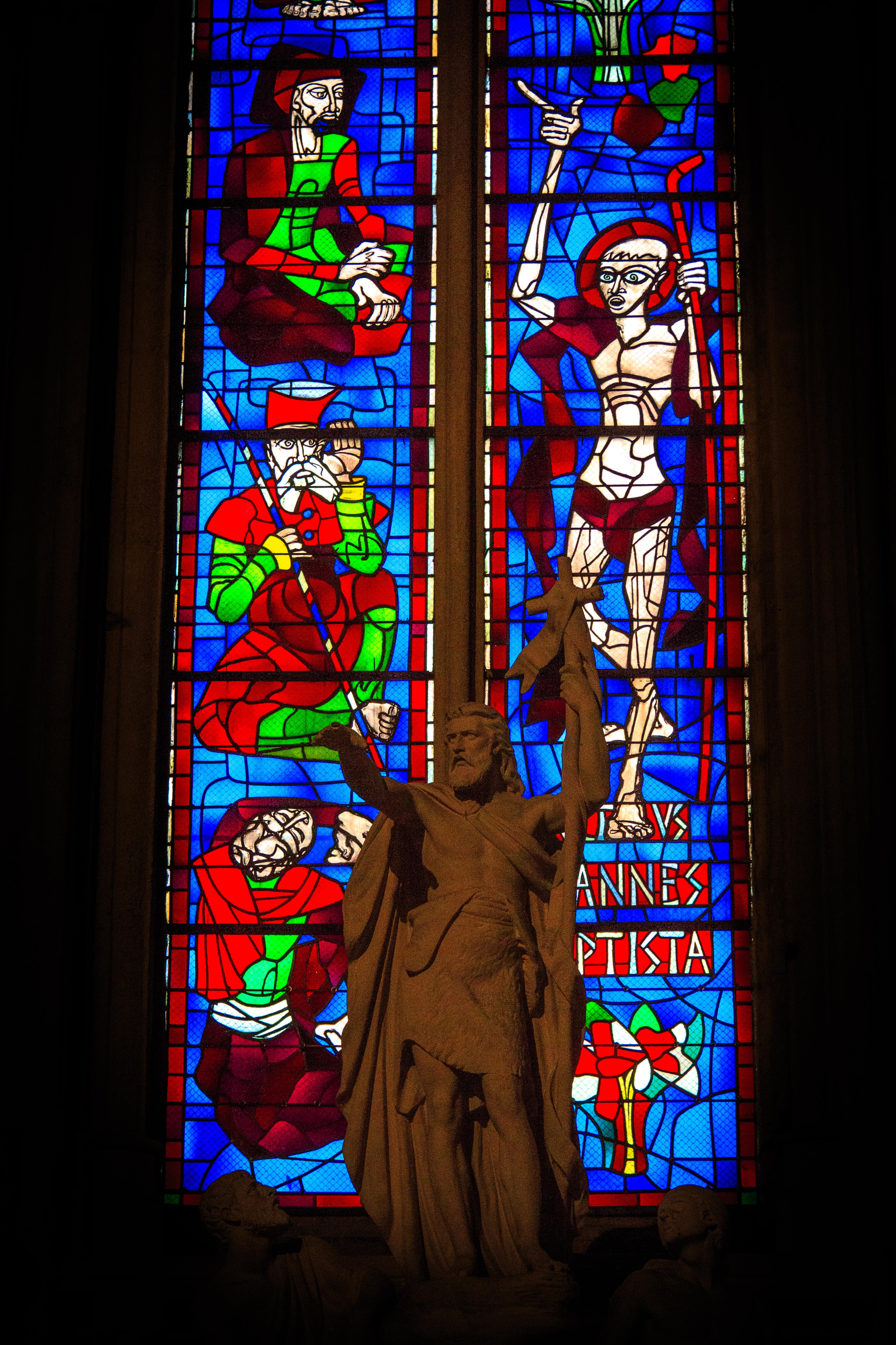 Bordeaux - Vitrail de la Basilique St Michel Bordeaux - Vitrail de la Basilique St Michel