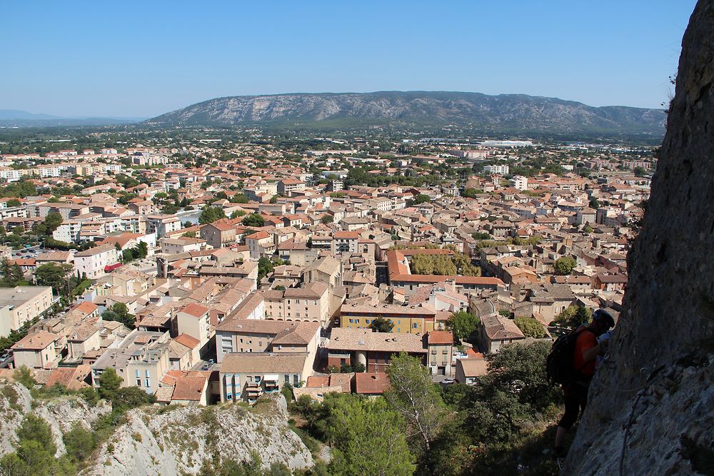 Cavaillon vue depuis la via ferrata