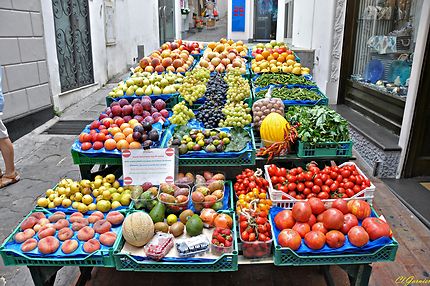 Etal de marché à Capri