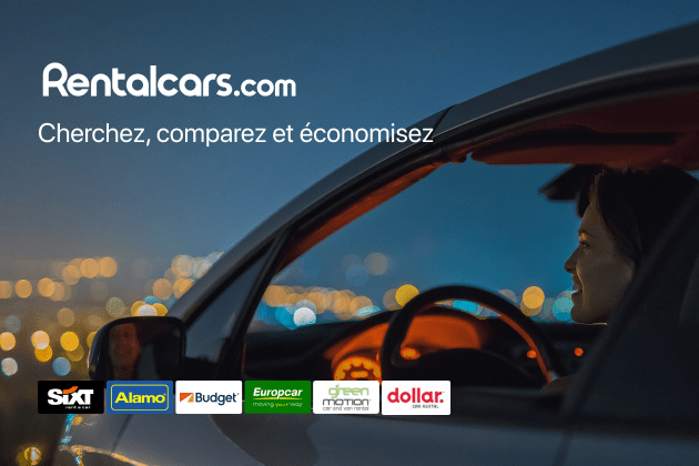 Réservez votre location de voiture avec Rentalcars.com