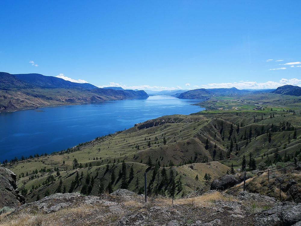 Lac de Kamloops au Canada