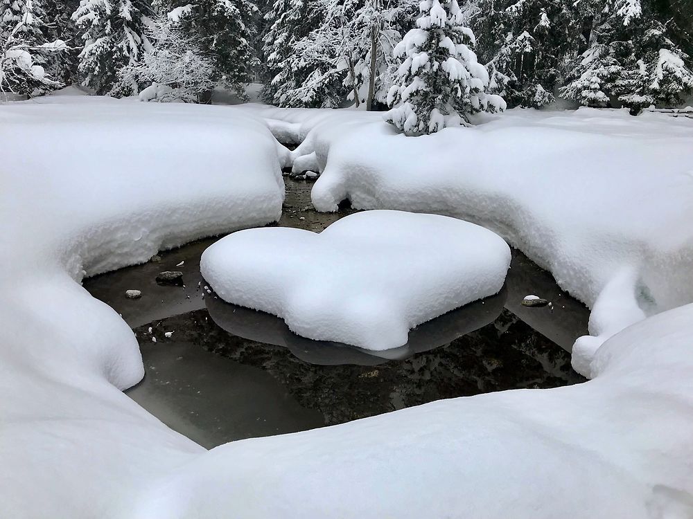 Coeur de neige à Argentière