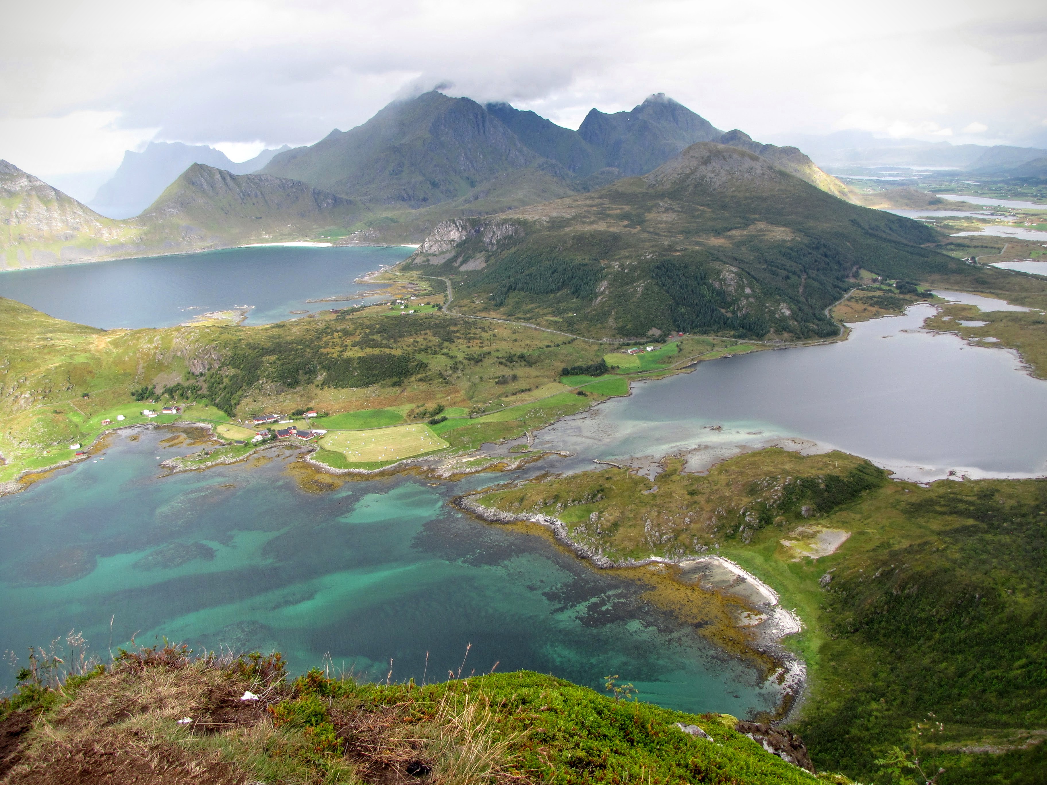 Vue du sommet de l'Offersoykammen Vue du sommet de l'Offersoykammen