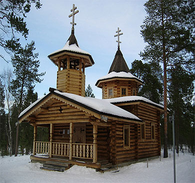 Laponie, église Orthodoxe de Nellim Laponie, église Orthodoxe de Nellim