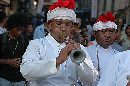 Musicien dans la Fête de KUMARI