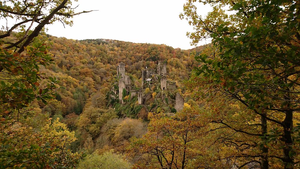 La forteresse sur son éperon rocheux