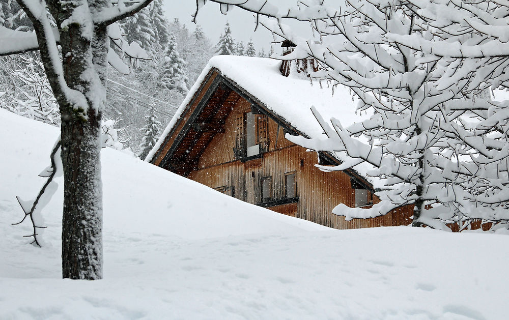 Chalet sous la neige à La Clusaz !