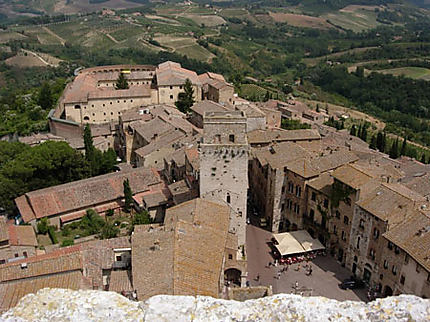 San Gimignano vue d'en haut