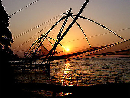 Coucher de soleil à Cochin