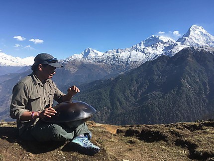 Hand Pan (hang) dans les Himalayas