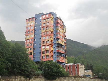 Immeubles de l'ex-URSS repeints