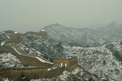 La Grande Muraille de Chine enneigée