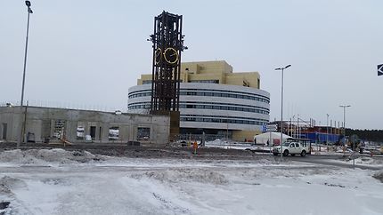 Mairie de Kiruna et son horloge