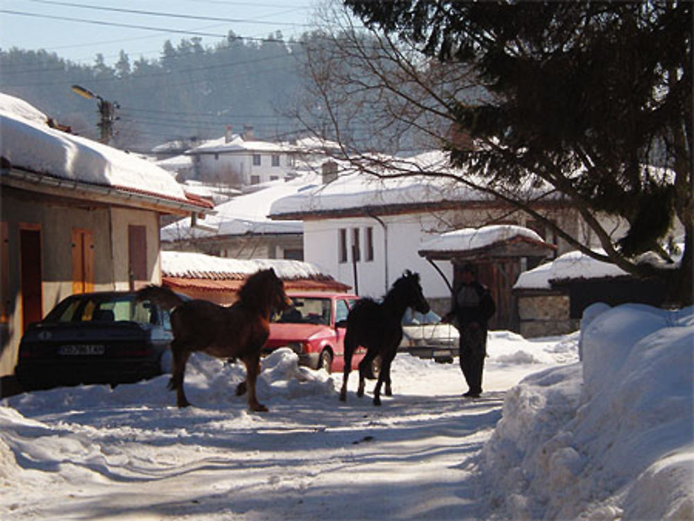 Koprivchtitsa sous la neige