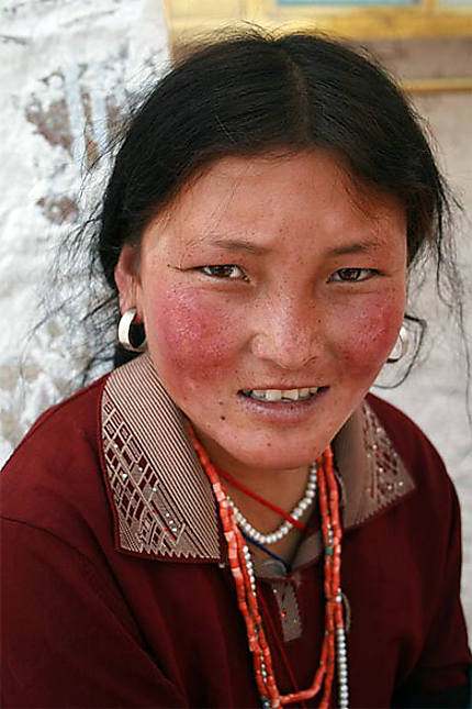Tibétaine en pèlerinage