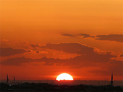 Coucher du soleil vu de la Tour de Galata