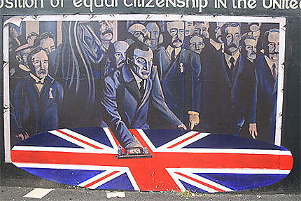 Fresque dans le quartier protestant de Shankill