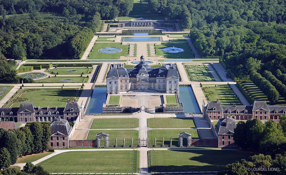 Vaux le Vicomte - Vue aérienne