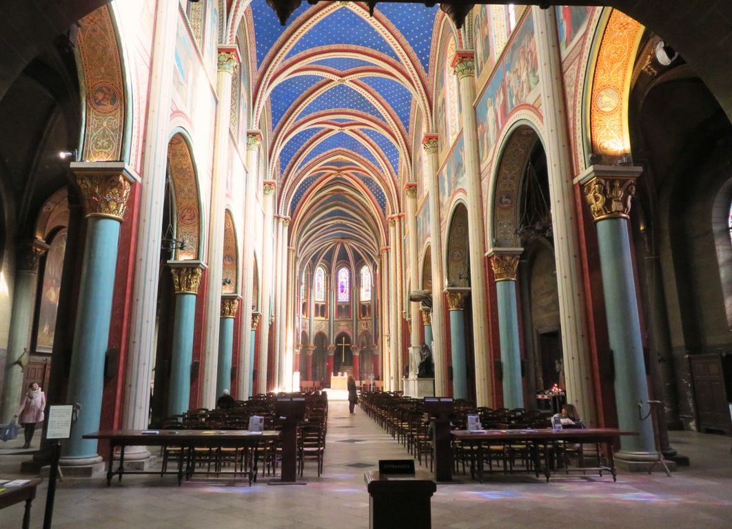 La nef de l'Église Saint-Germain-des-Prés