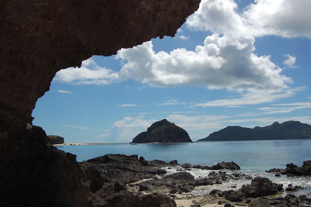 Coin désert sur un îlot à Mayotte