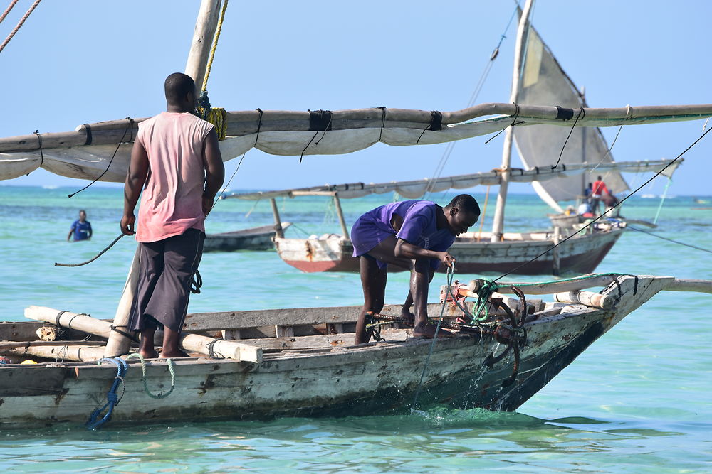 Pêcheurs à Nungwi