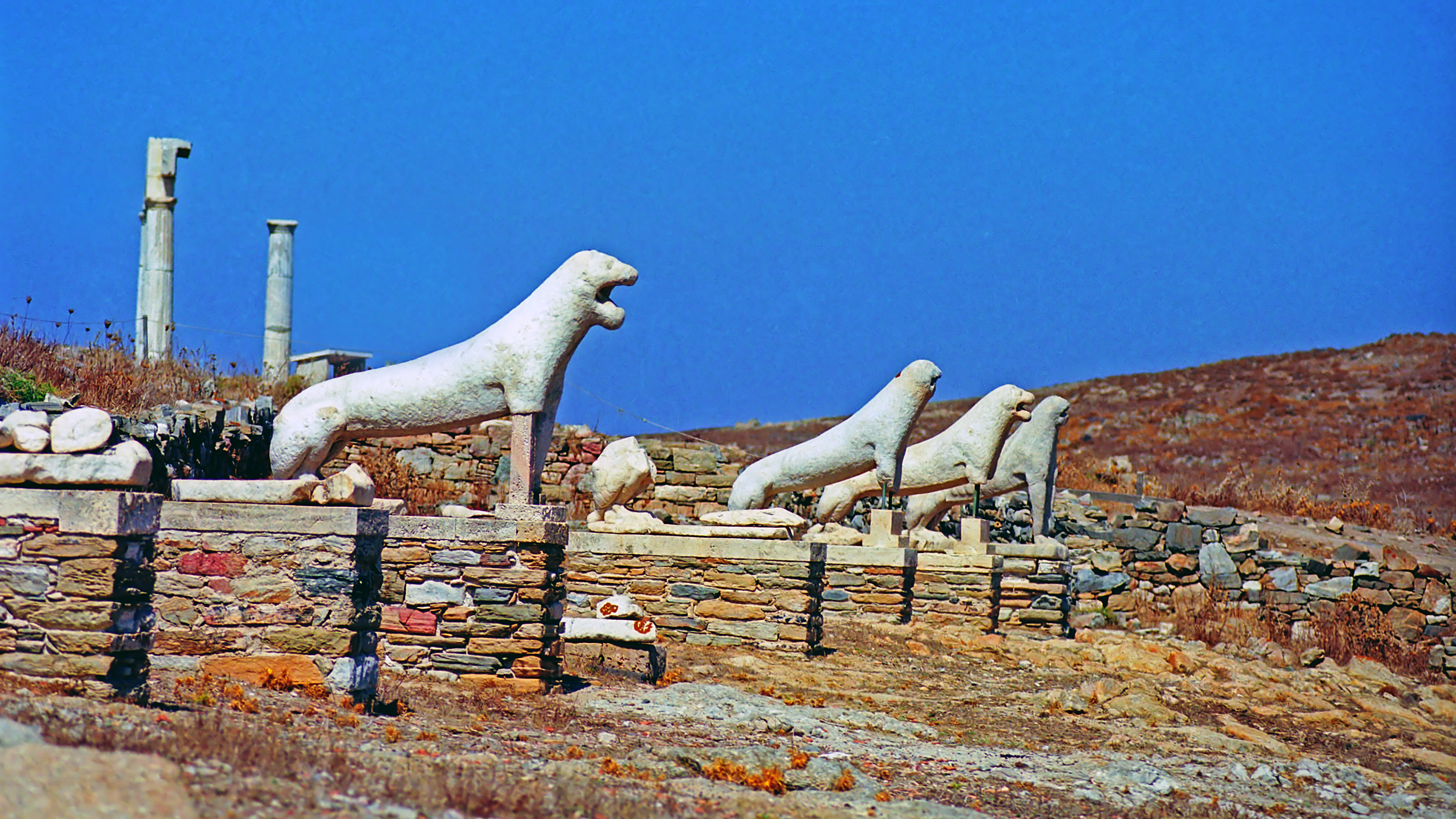 La terrasse des lions, Délos La terrasse des lions, Délos