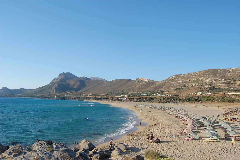 Plage à Stavros