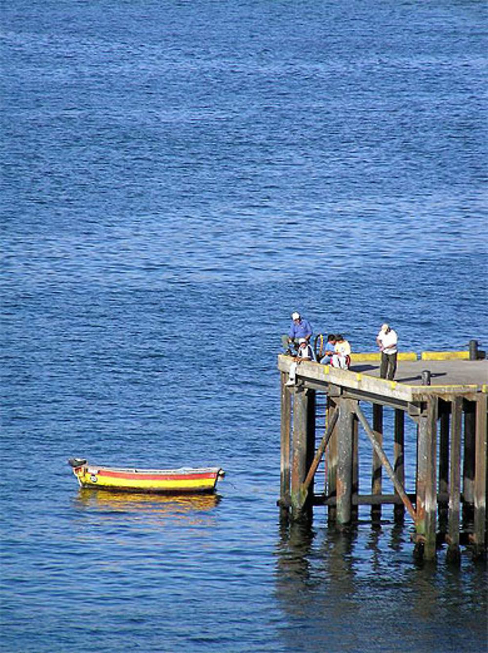 Pécheurs sur la baie de Chañaral