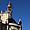 Le clocher de St Eustache sous un ciel radieux