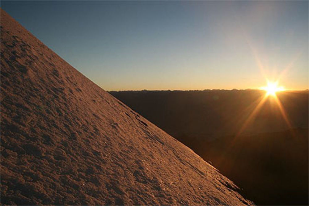 lever de soleil sur le stok kangri