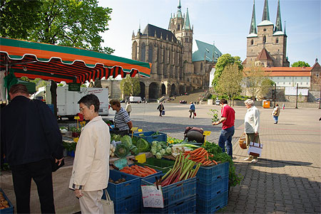 Le marché sur la Domplatz Le marché sur la Domplatz