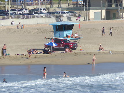 La surveillance des plages à Los Angeles