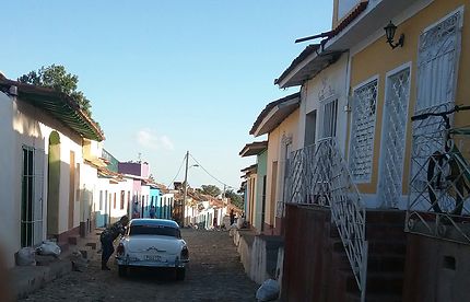 Rue pavée à Trinidad