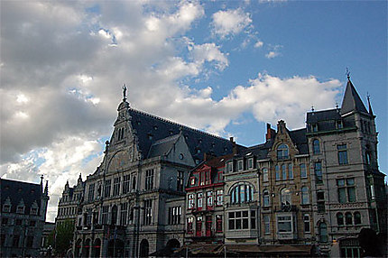 Place de la mairie, à Gand
