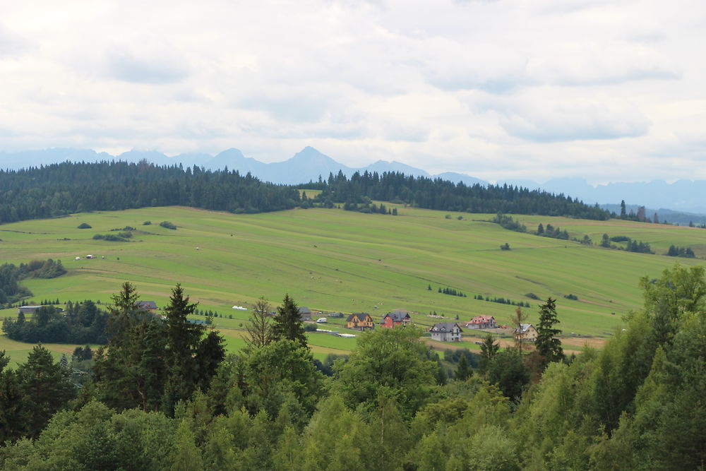 Paysage dans les environs du château de Niedzica