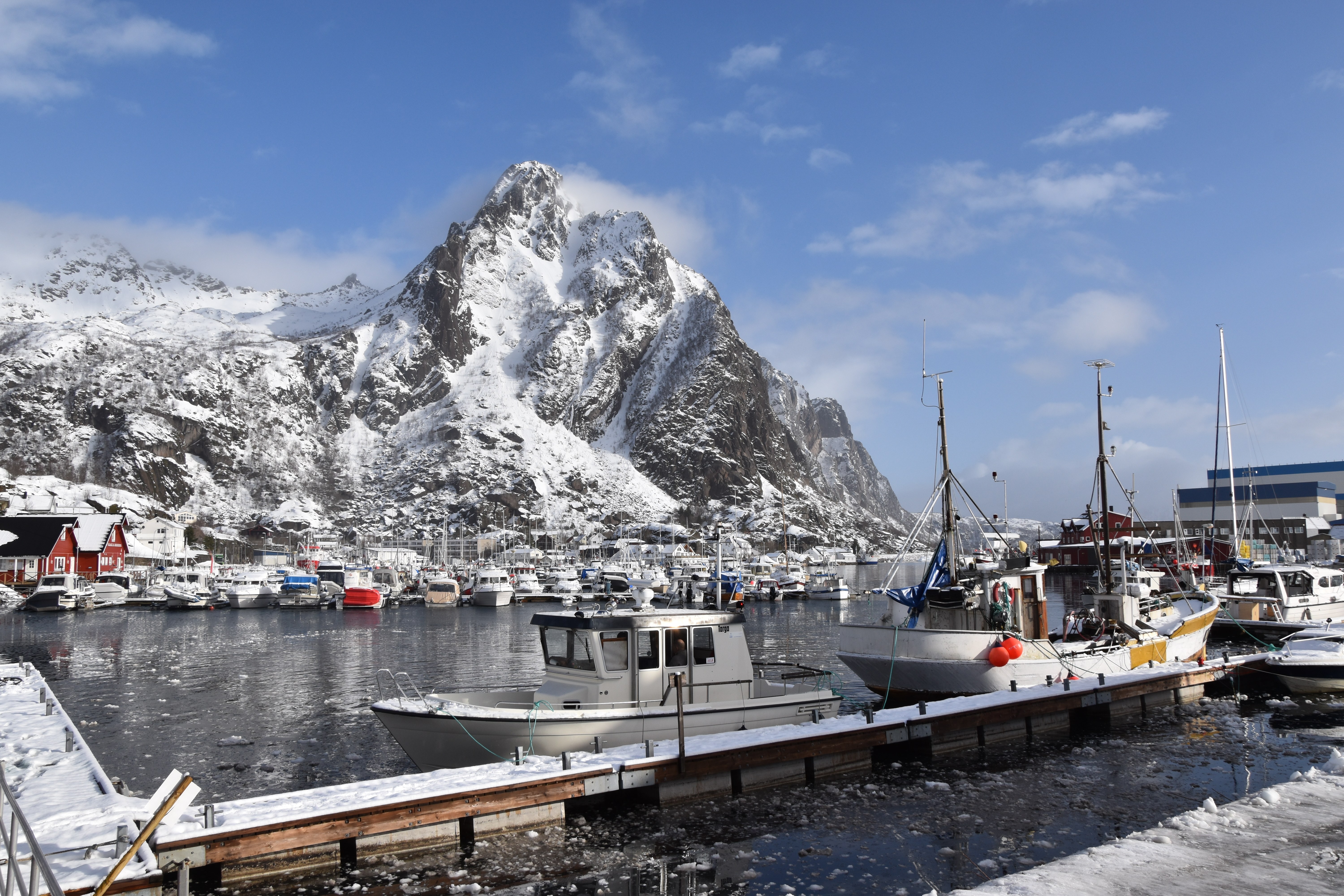 Port de Svolvaer, îles Lofoten, Norvège