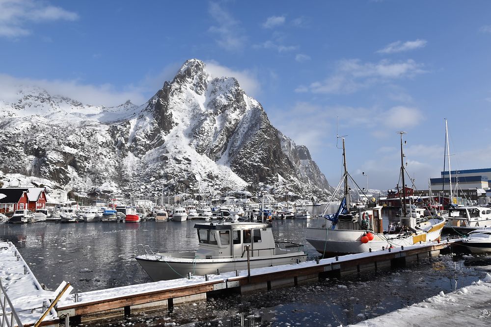 Port de Svolvaer, îles Lofoten, Norvège