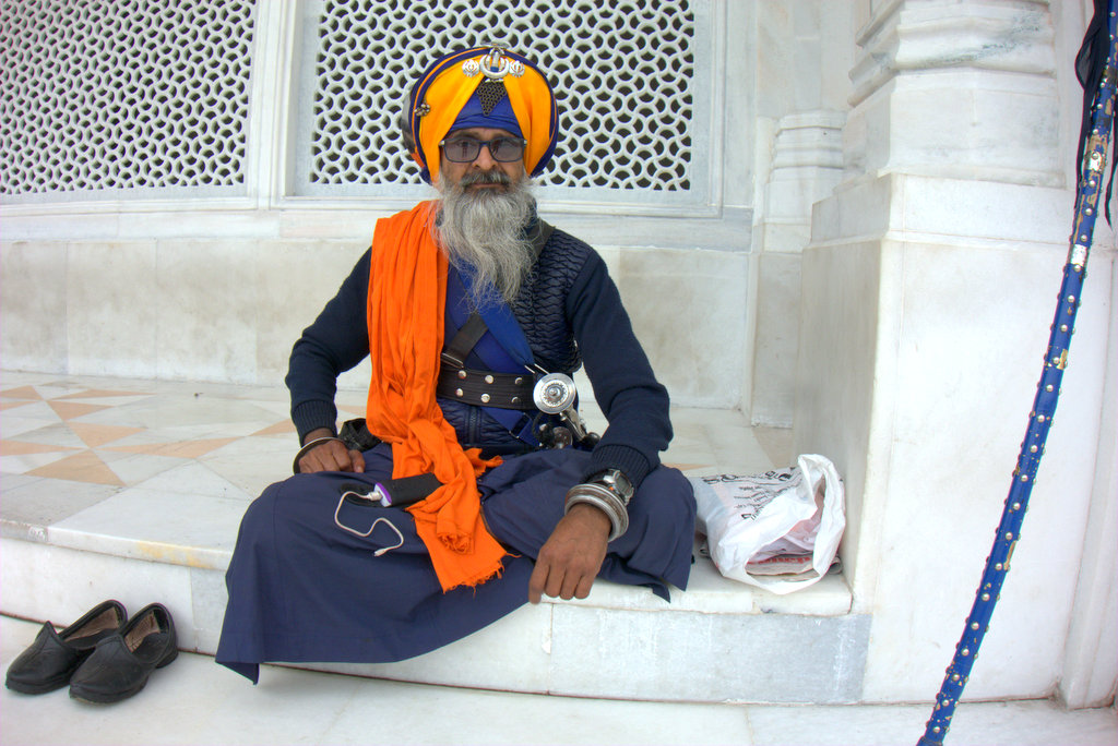 Sikh en costume traditionnel, Amritsar Sikh en costume traditionnel, Amritsar