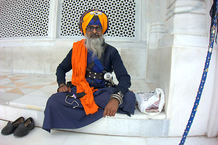 Sikh en costume traditionnel, Amritsar