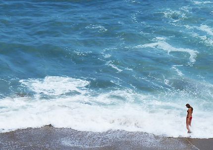 Dans la vague à Biarritz