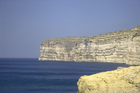 Falaise de Gozo à Xlendy Bay
