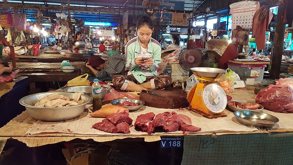 Marché de Vientiane