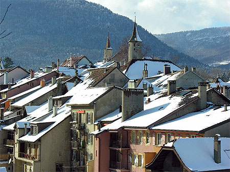 Boudry sous la neige Boudry sous la neige