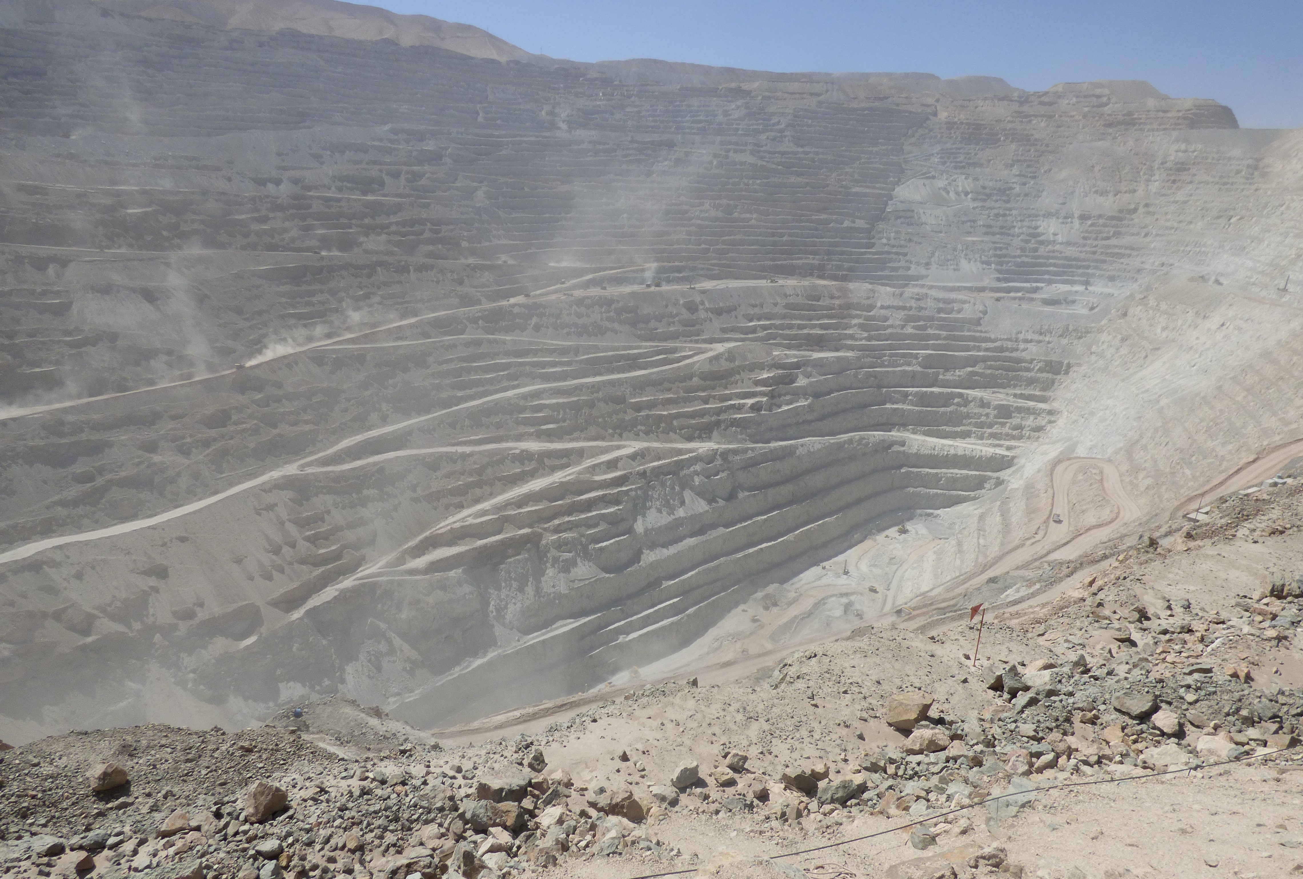 Que de poussière dans la mine de Chuquicamata Que de poussière dans la mine de Chuquicamata