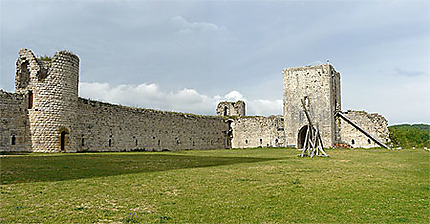 Château cathare de Puivert - Panoramique