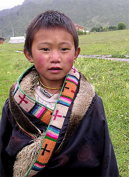 Jeune garçon tibétain